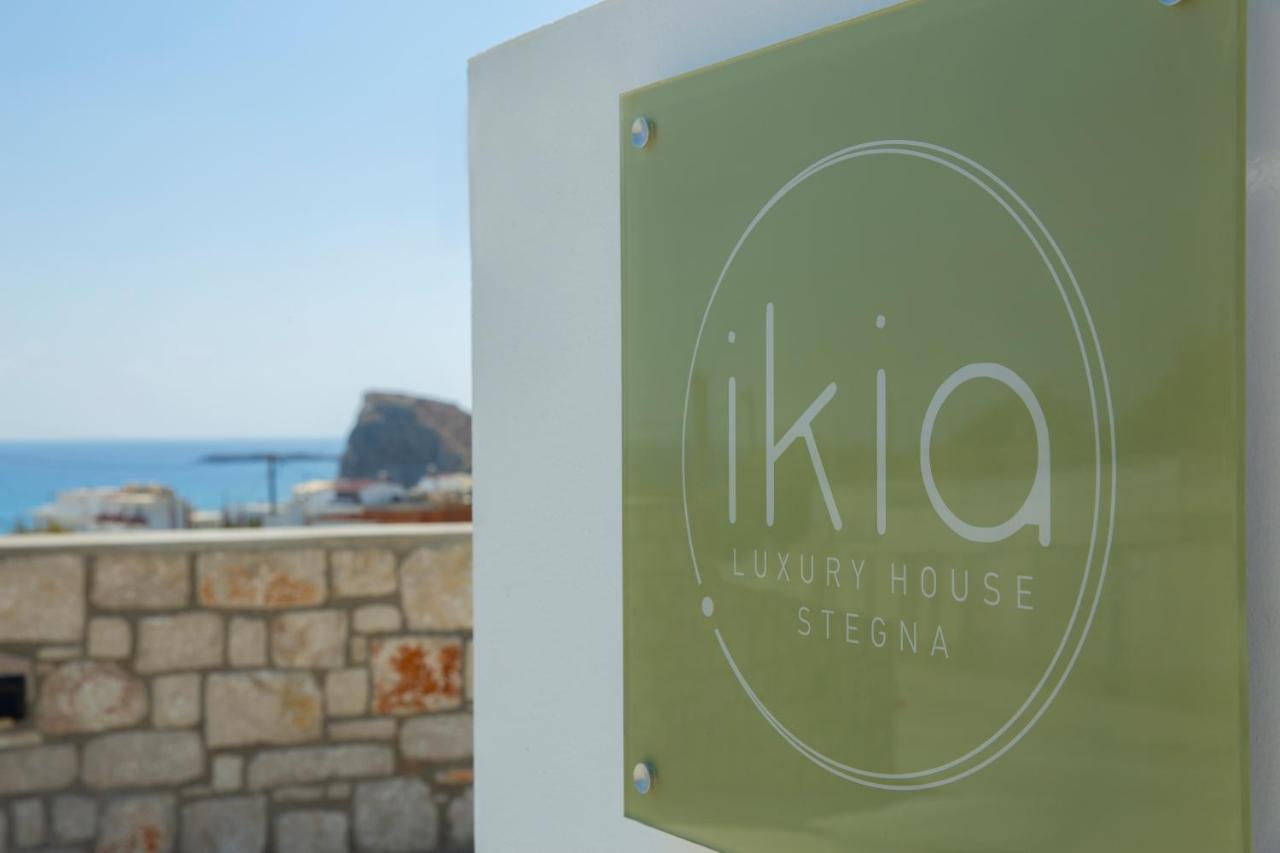 アルハンゲロス Ikia Seascape At Stegnaヴィラ エクステリア 写真